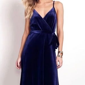 Velvet Wrap Dress